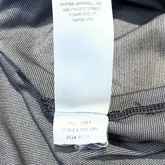 Rhone Polo Shirt Mens 2XL Gray Delta Pique Golf Performance Collar XXL - Picture 11 of 12